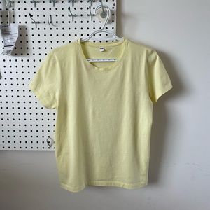 Uniqlo Pastel Yellow Tee